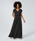 MILENA | Wickel-Jumpsuit mit V-Ausschnitt