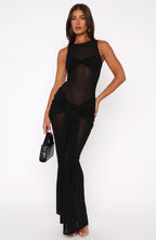 HONEY | Chic Maxikleid aus Transparentem Mesh
