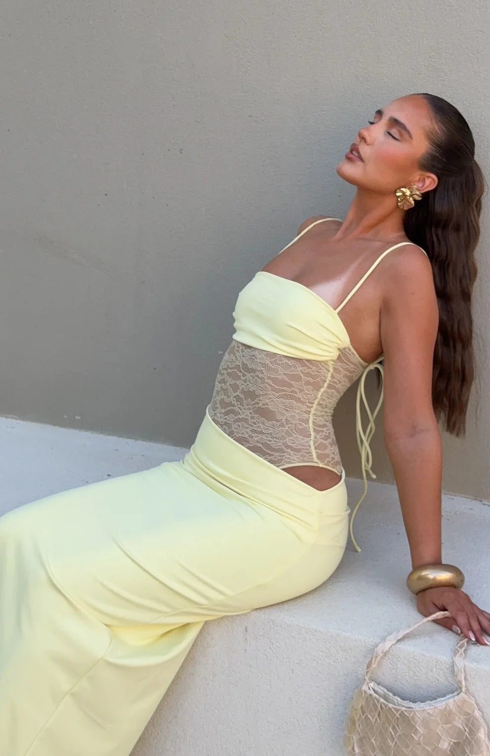 NADIA | Verführerisches Maxikleid mit Zarter Spitze