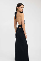 CARMEN | Maxikleid mit Geraffter Taille