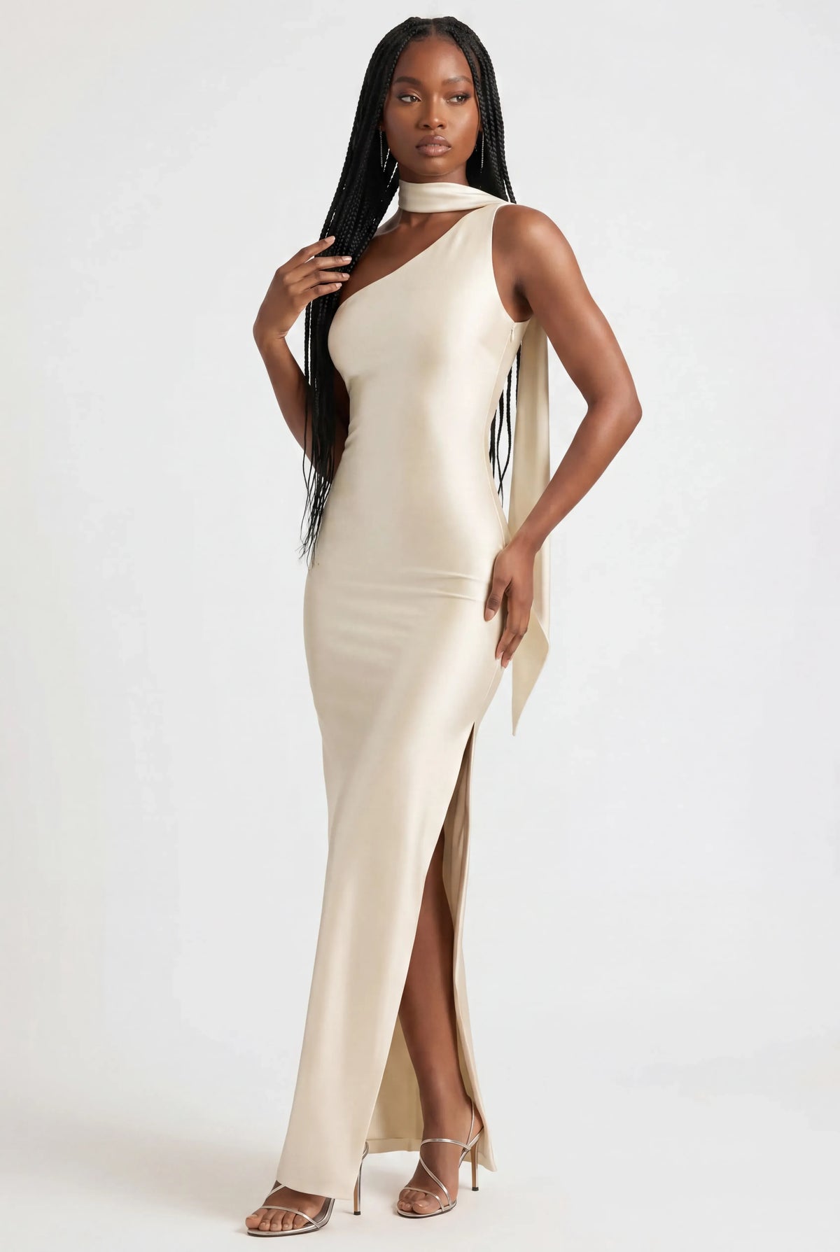 JULE | One-Shoulder-Maxikleid