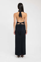 CARMEN | Maxikleid mit Geraffter Taille