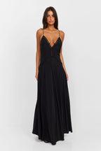 BENITA | Rückenfreies Maxikleid mit Spaghettiträgern