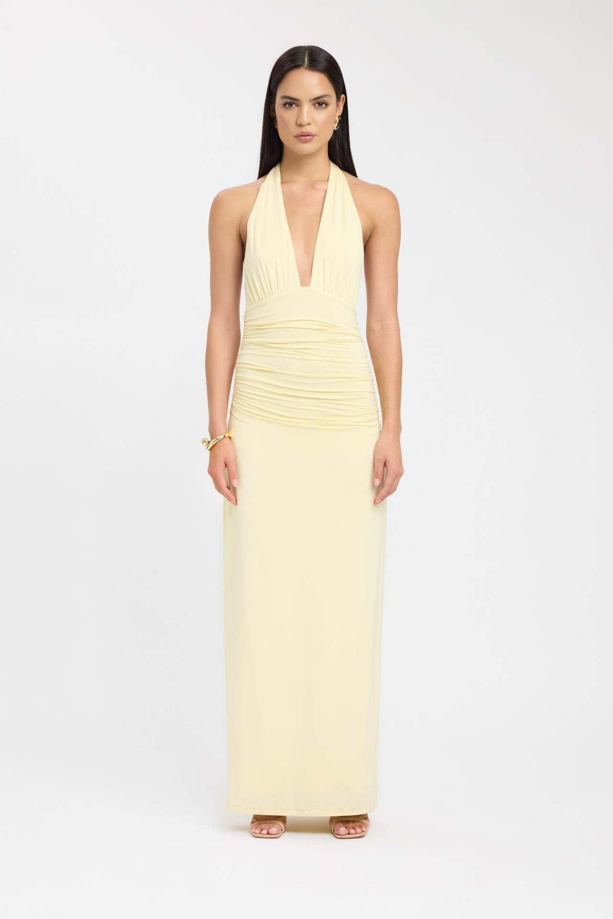 CARMEN | Maxikleid mit Geraffter Taille