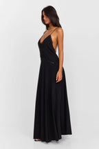 BENITA | Rückenfreies Maxikleid mit Spaghettiträgern