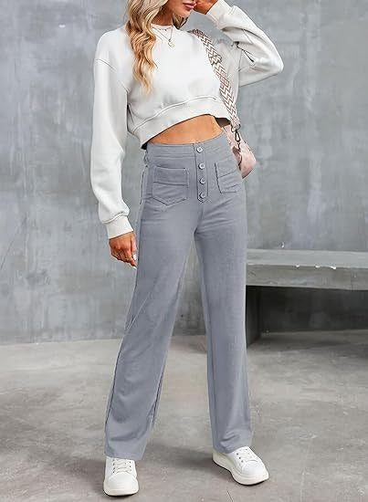 FRIEDA | High-Waist-Hose mit Weitem Bein