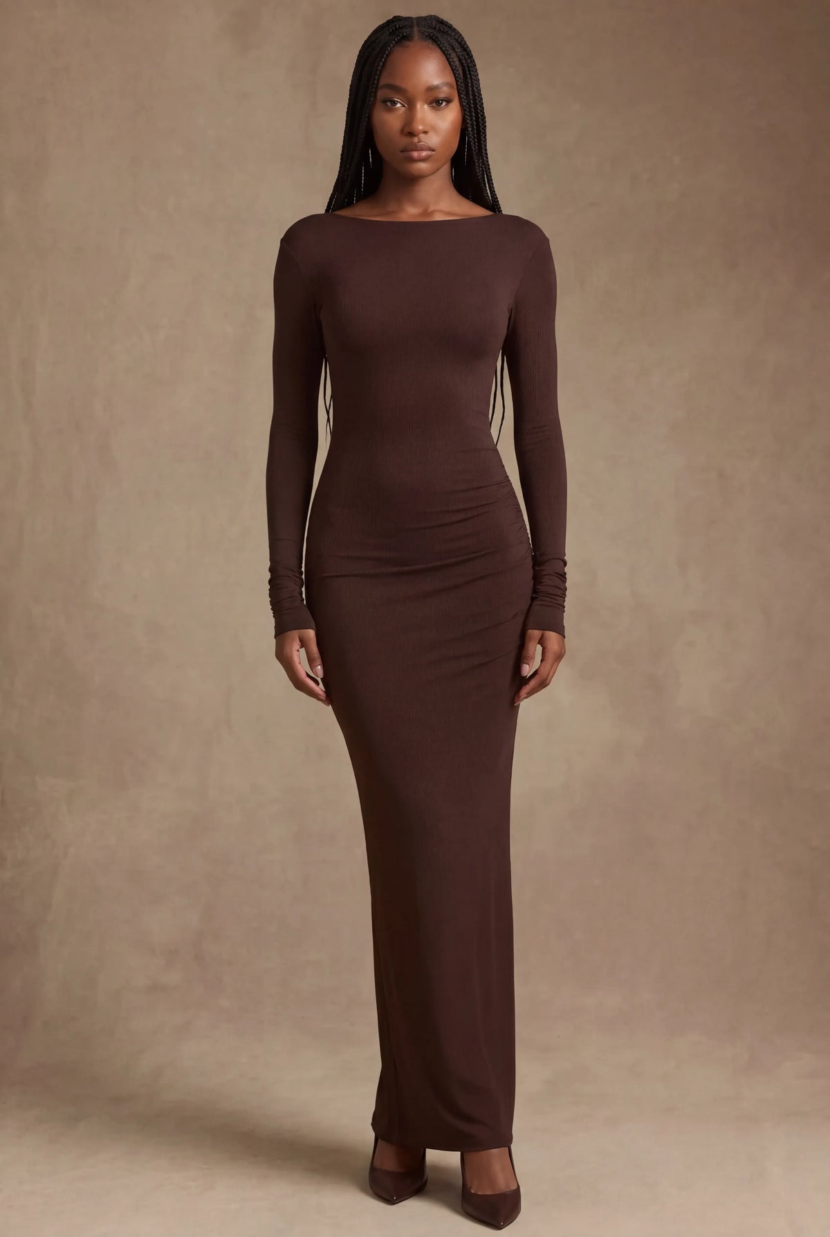 KAJA-MARIE | Maxikleid mit U-Boot-Ausschnitt
