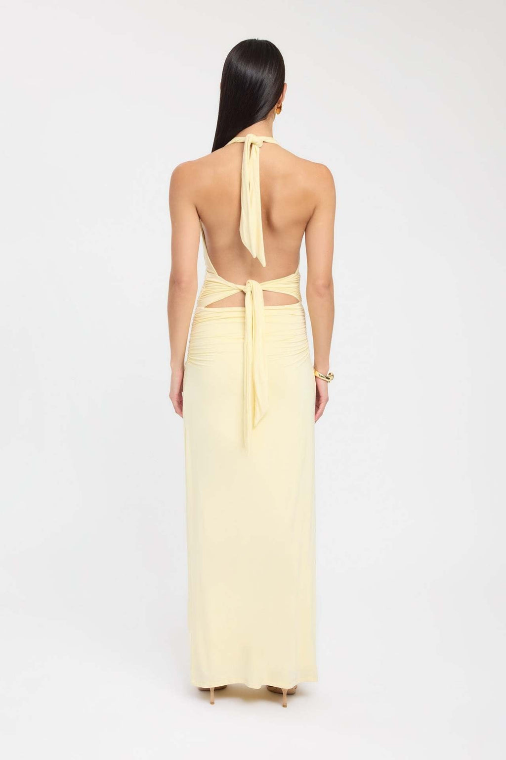 CARMEN | Maxikleid mit Geraffter Taille