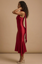 AIMEE | One-Shoulder-Midikleid