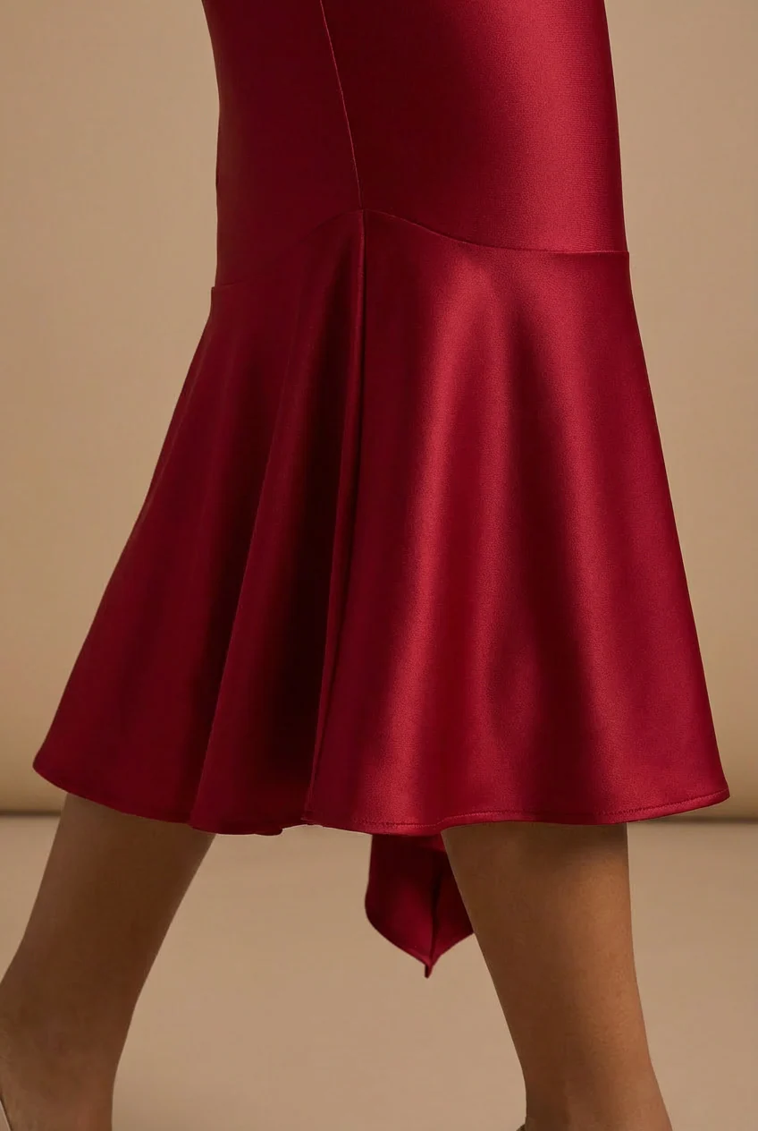 AIMEE | One-Shoulder-Midikleid