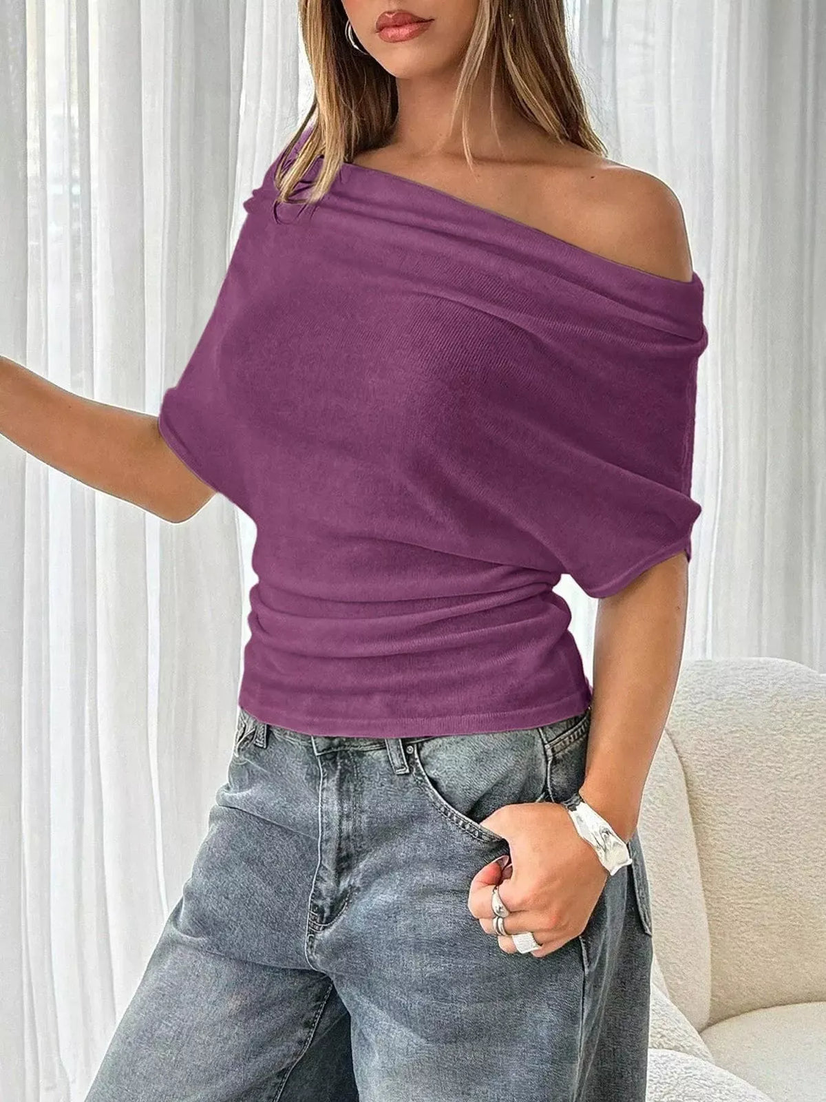 BETTINA | Stricktop mit Fledermausärmeln