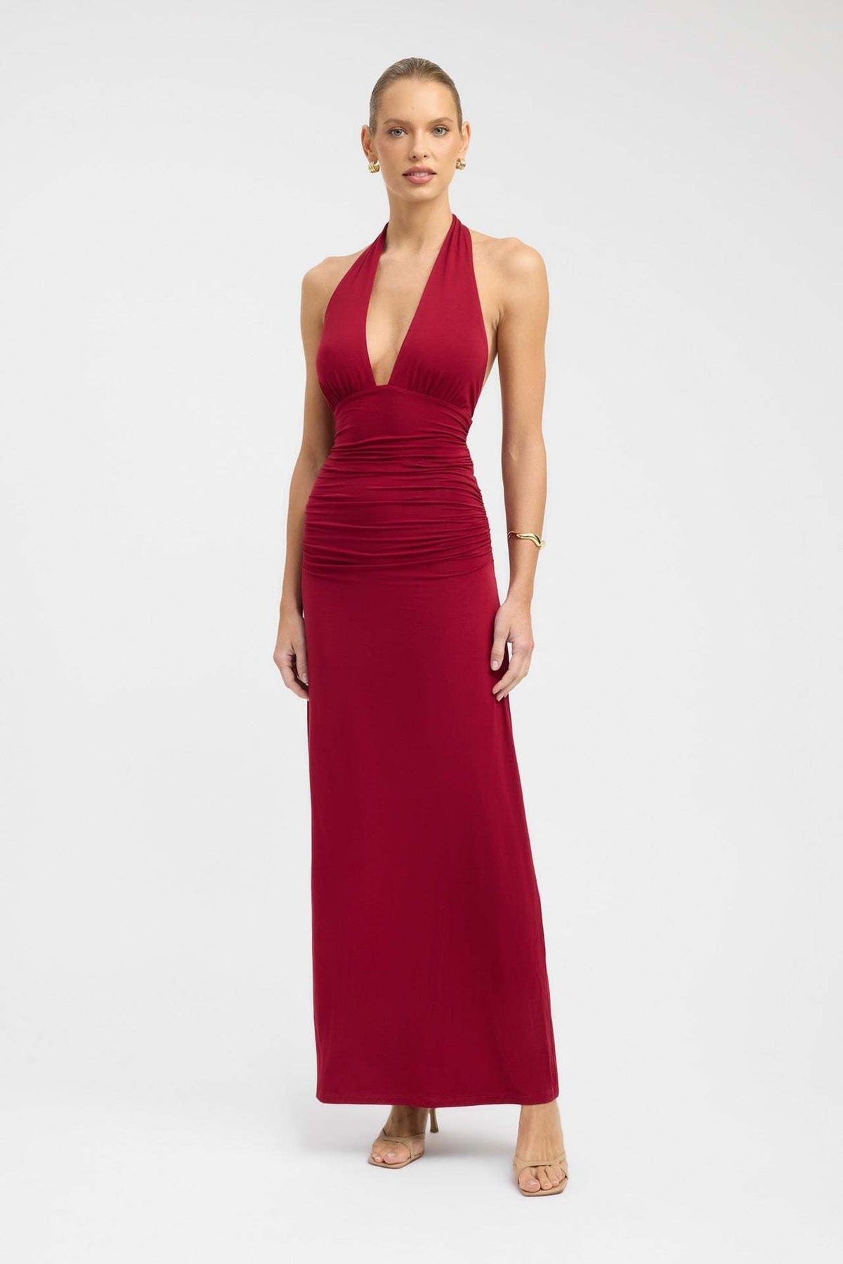 CARMEN | Maxikleid mit Geraffter Taille