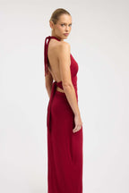 CARMEN | Maxikleid mit Geraffter Taille