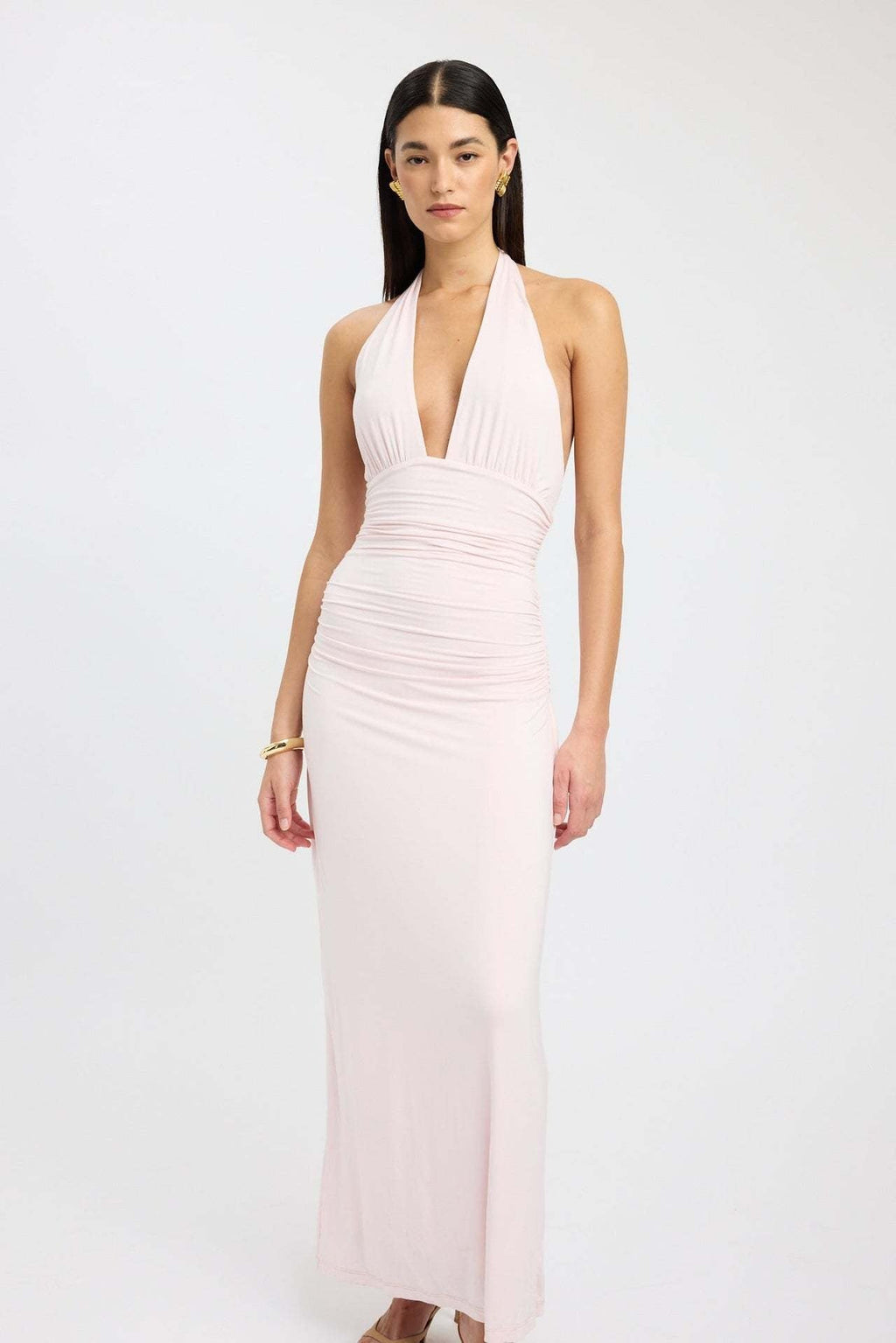CARMEN | Maxikleid mit Geraffter Taille