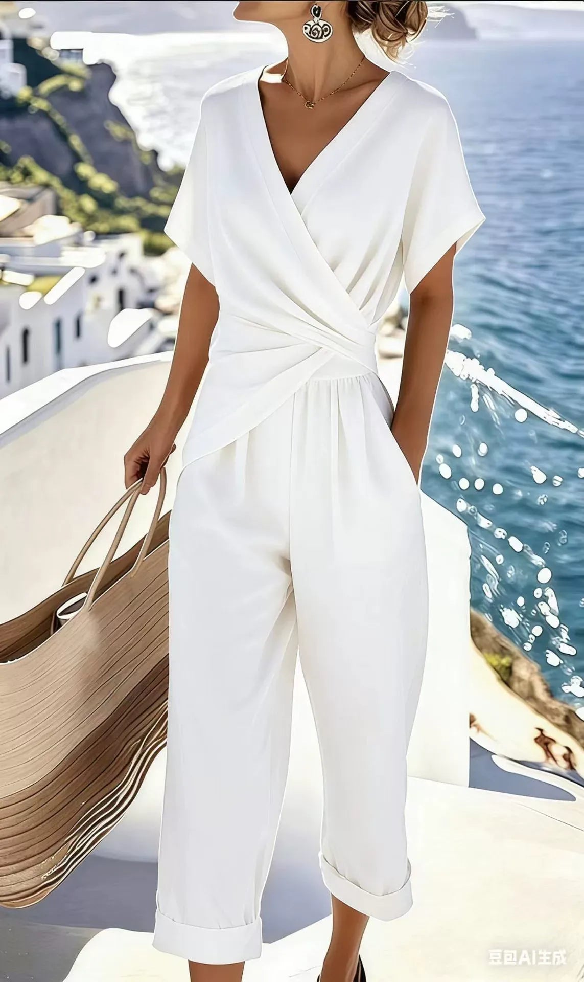 COLLEEN | Elegantes Wrap-Zweiteiler-Set