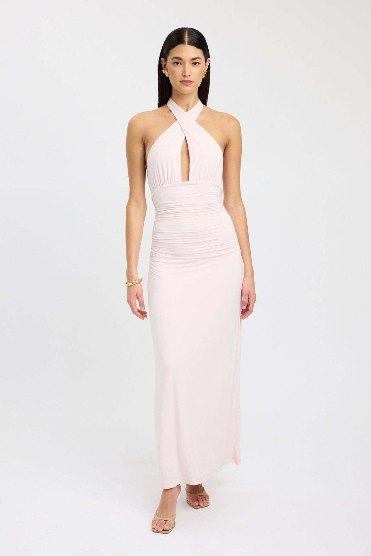 CARMEN | Maxikleid mit Geraffter Taille