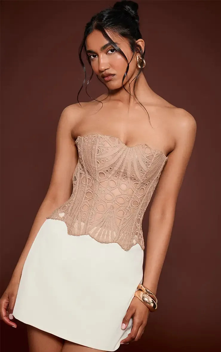 LIV | Chic Corset-Top mit Feiner Spitze