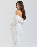 ALESSANDRA | Ausdrucksstarkes Maxikleid aus Spitze