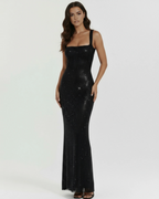 ISABELLA | Glamouröses Maxikleid mit Funkelndem Finish