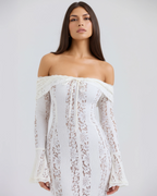 ALESSANDRA | Ausdrucksstarkes Maxikleid aus Spitze