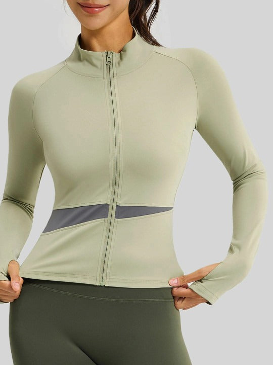 EDDA | Fitness 3-teiliges Set mit Jacke, BH und Leggings