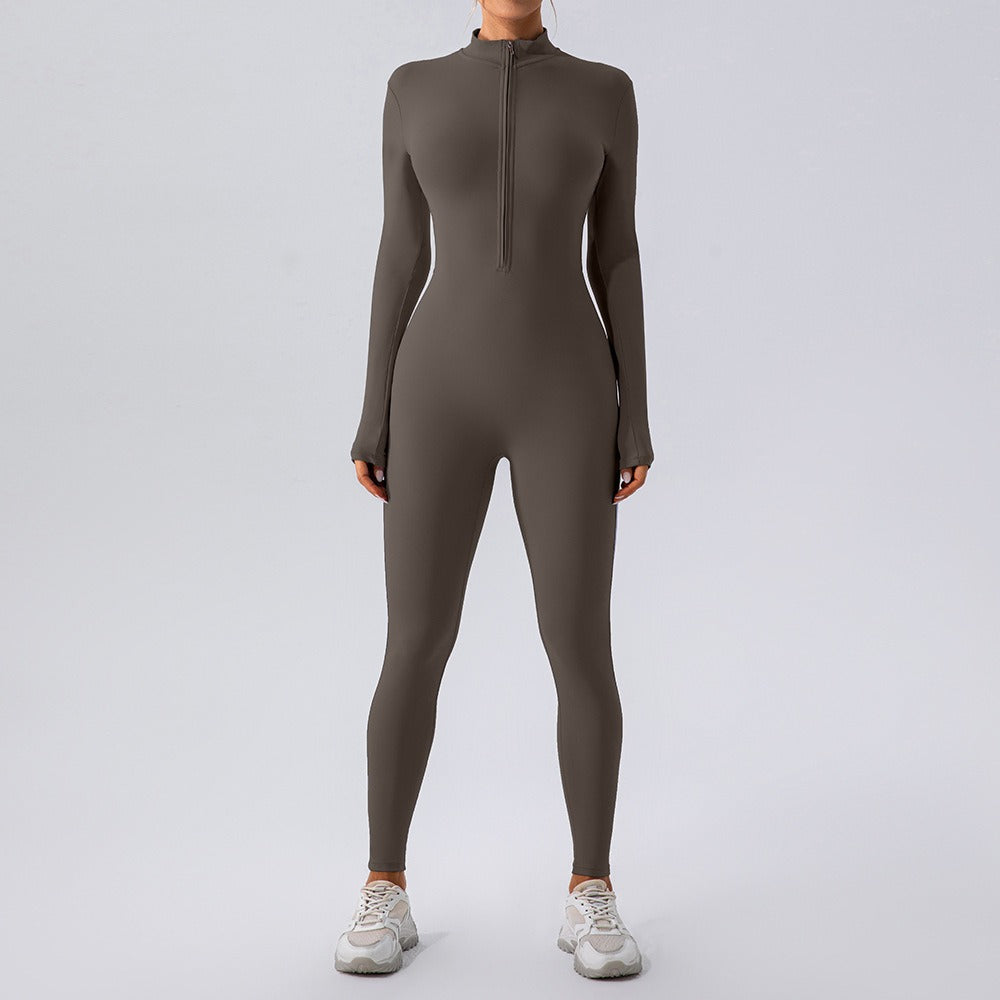 LUNA | Figurbetonter Zip-Jumpsuit