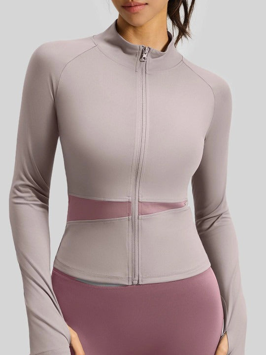 EDDA | Fitness 3-teiliges Set mit Jacke, BH und Leggings