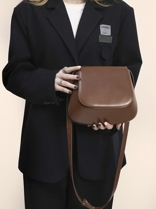 IDA | Minimalist Chestnut Crossbody Bag