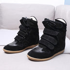 ISA | Schlanke Keilsneakers aus Leder