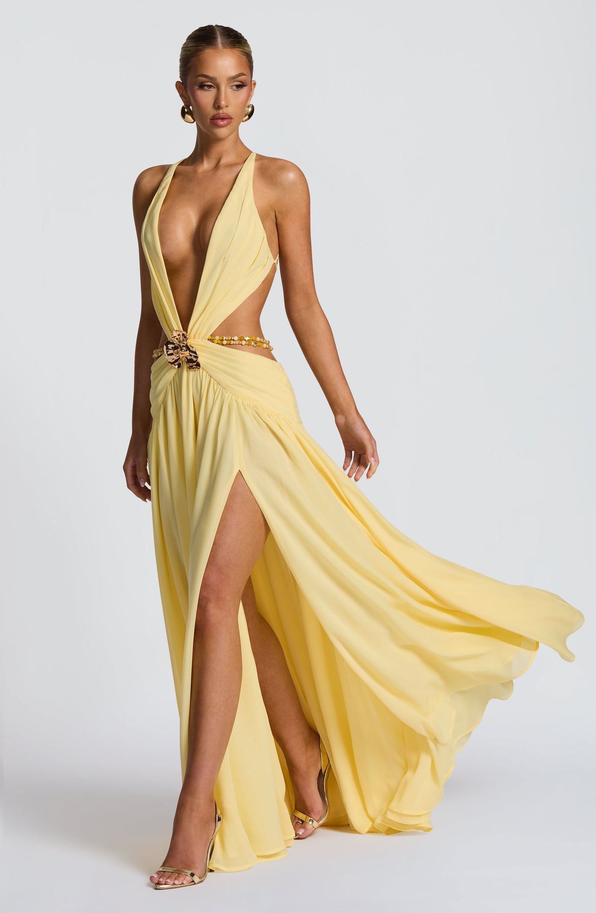 SEYA | Maxikleid mit Tiefem Ausschnitt