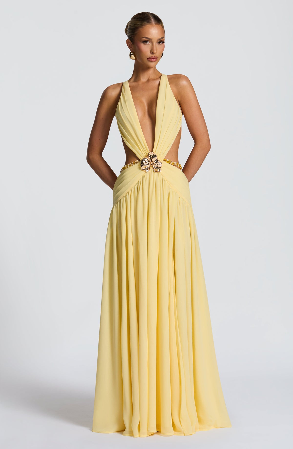 SEYA | Maxikleid mit Tiefem Ausschnitt