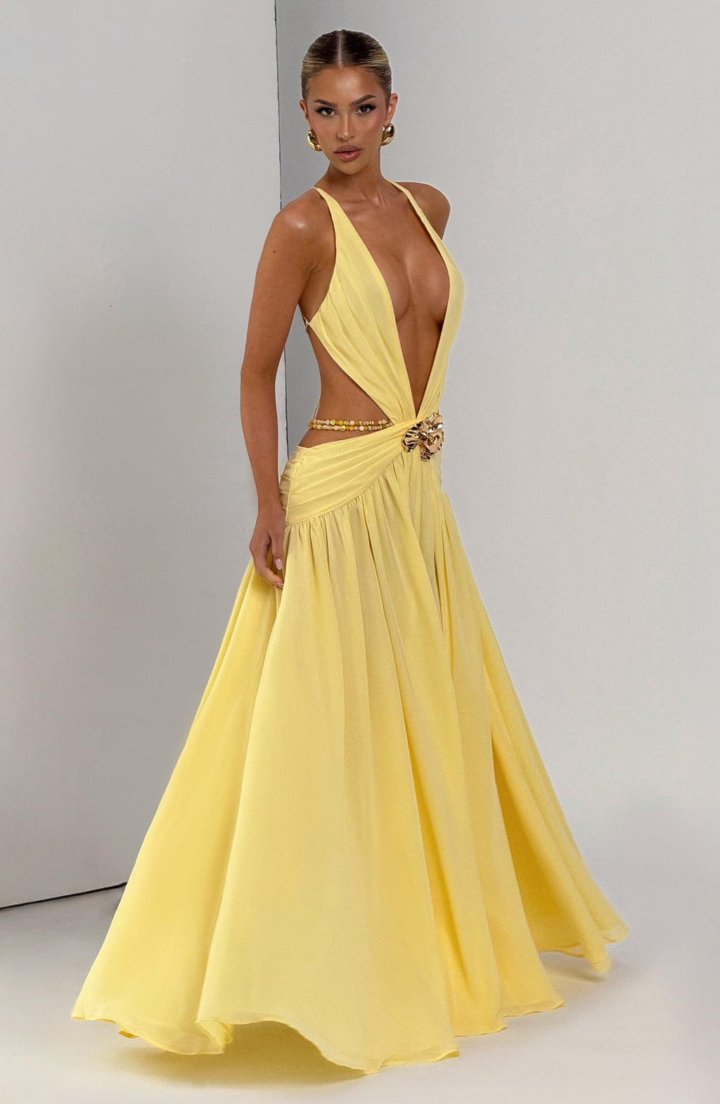 SEYA | Maxikleid mit Tiefem Ausschnitt
