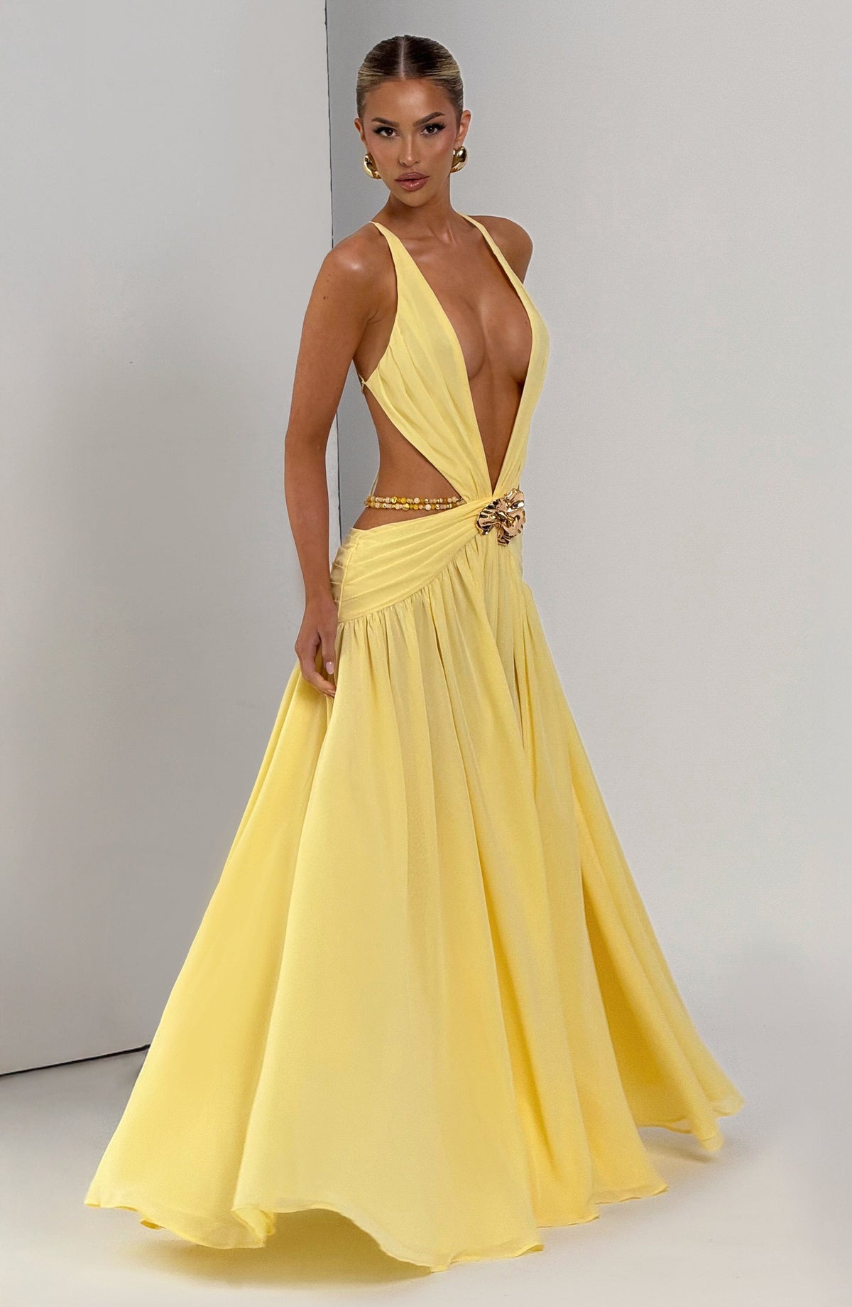 SEYA | Maxikleid mit Tiefem Ausschnitt