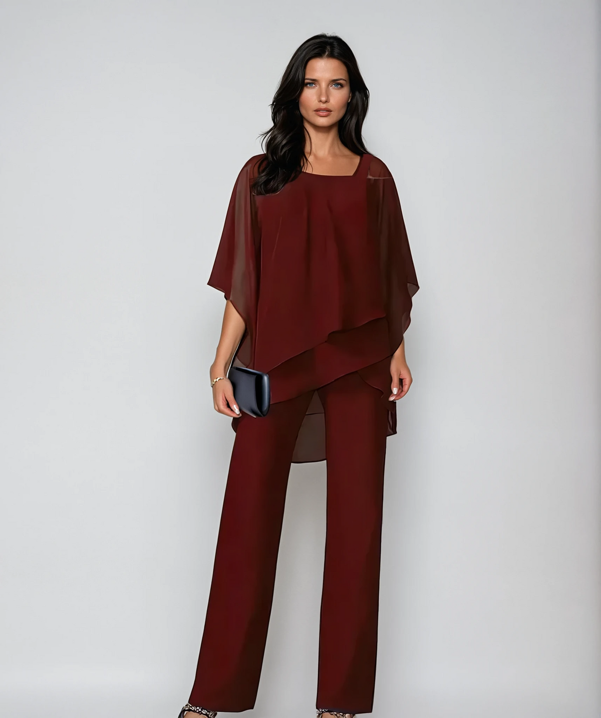 MARIELLA | Asymmetrischer Jumpsuit mit Überwurf