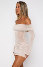 AMAYA | Glitzerndes Off-Shoulder Minikleid