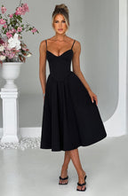 MAILEEN | Elegantes Midi Kleid im Corset Stil