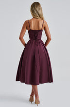 MAILEEN | Elegantes Midi Kleid im Corset Stil