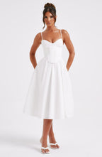 MAILEEN | Elegantes Midi Kleid im Corset Stil