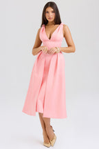 PAMMY | Satin Midikleid