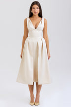 PAMMY | Satin Midikleid