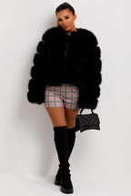 ROSIE | Glamouröse Faux-Fur Jacke