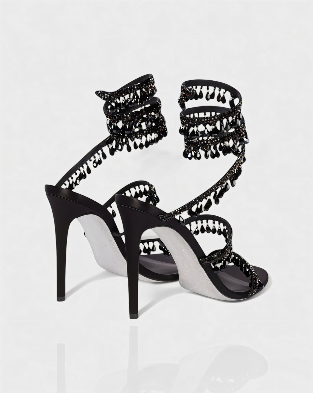 ADELIA | High-Heel-Sandalen mit Wickelriemen