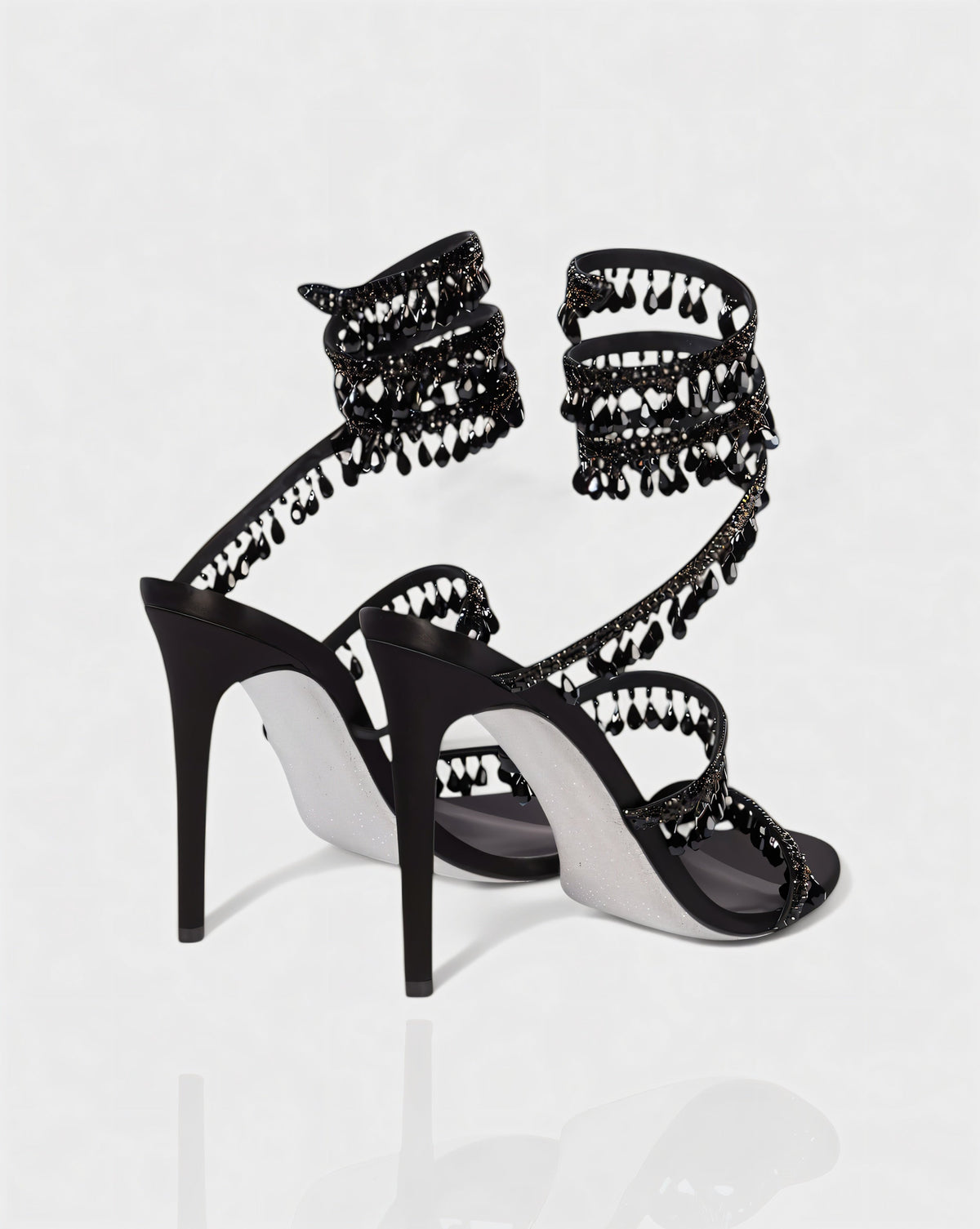ADELIA | High-Heel-Sandalen mit Wickelriemen