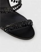 ADELIA | High-Heel-Sandalen mit Wickelriemen