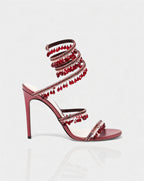 ADELIA | High-Heel-Sandalen mit Wickelriemen