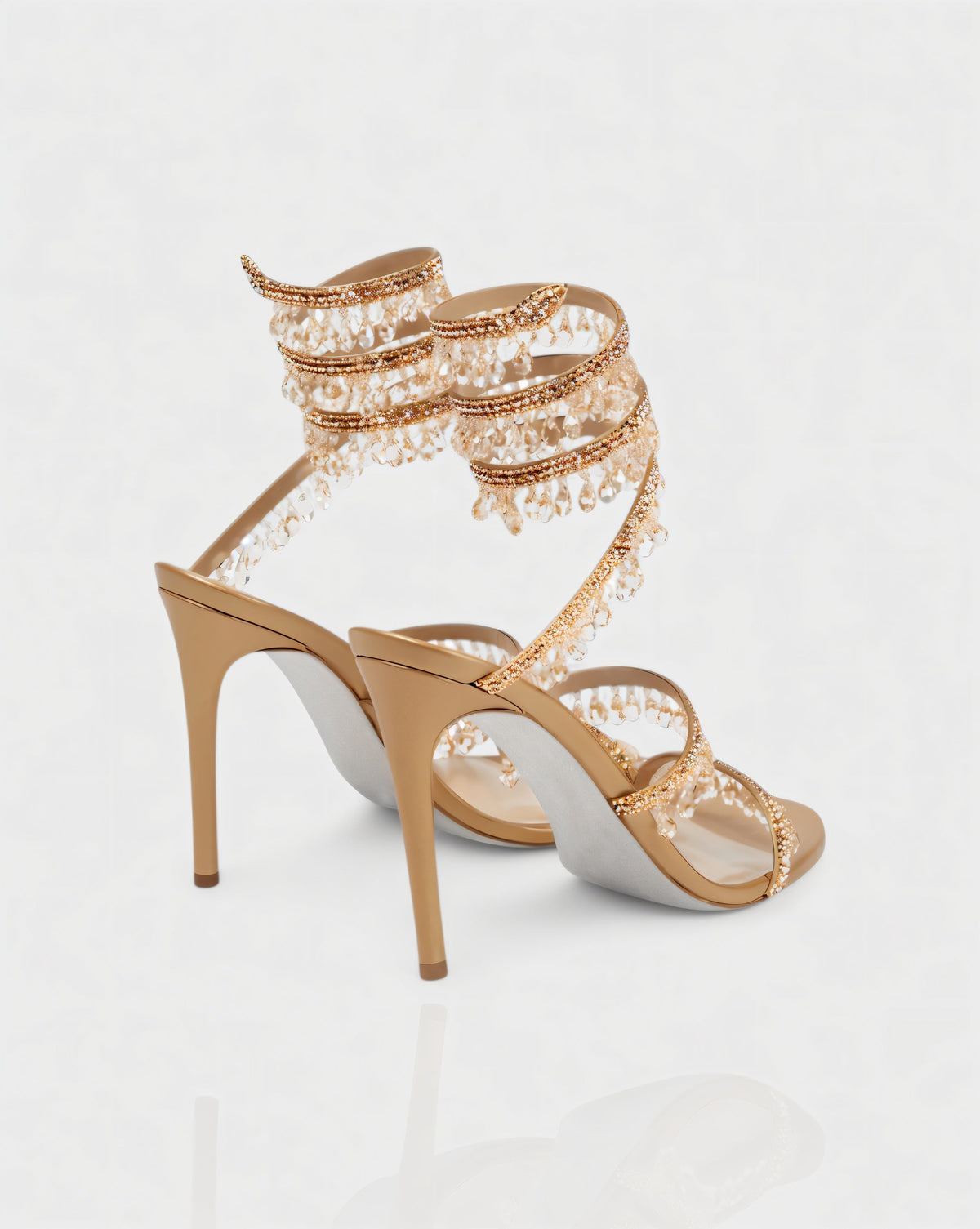 ADELIA | High-Heel-Sandalen mit Wickelriemen