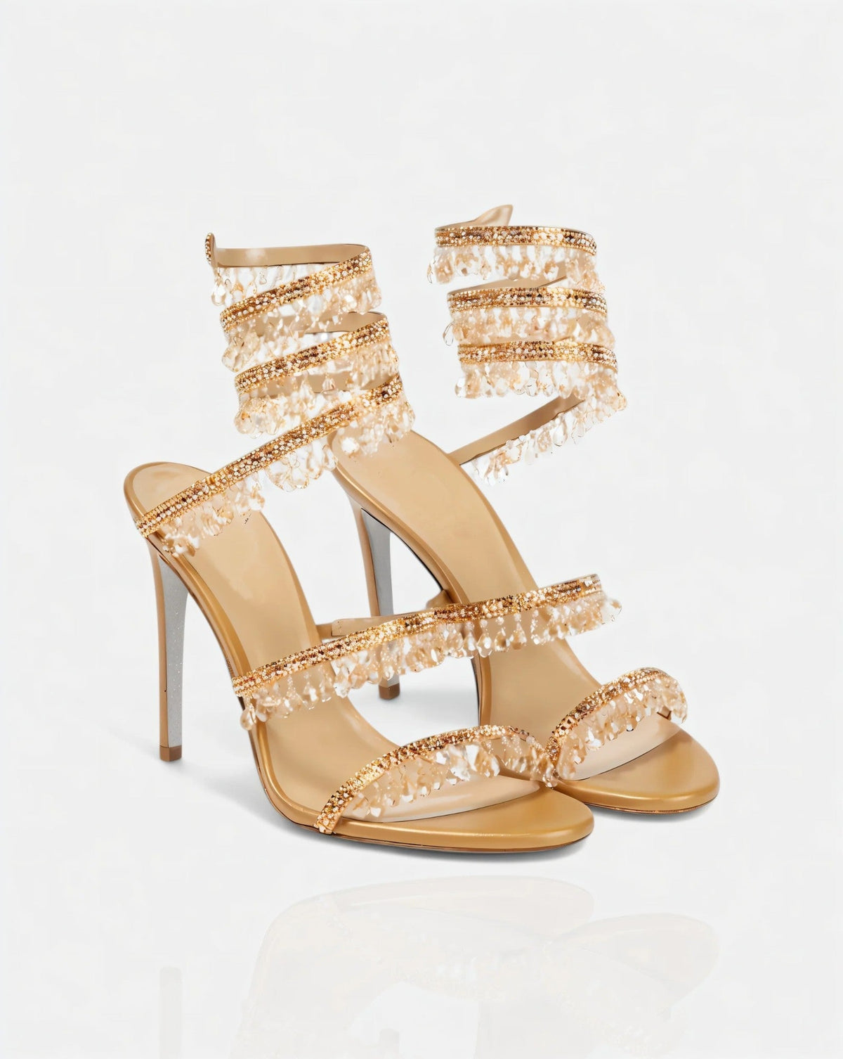 ADELIA | High-Heel-Sandalen mit Wickelriemen