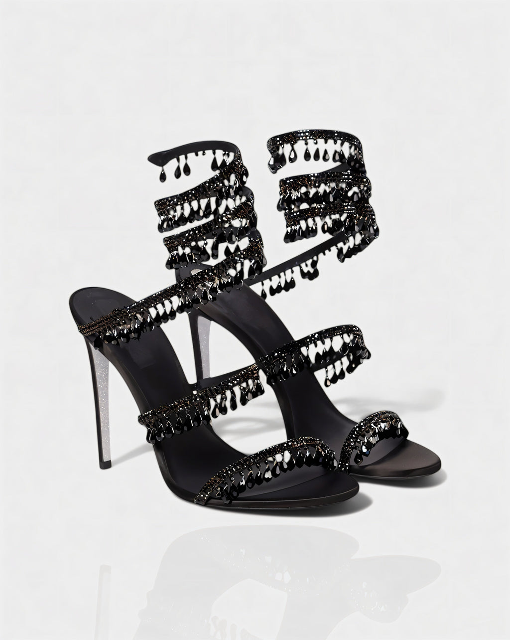 ADELIA | High-Heel-Sandalen mit Wickelriemen