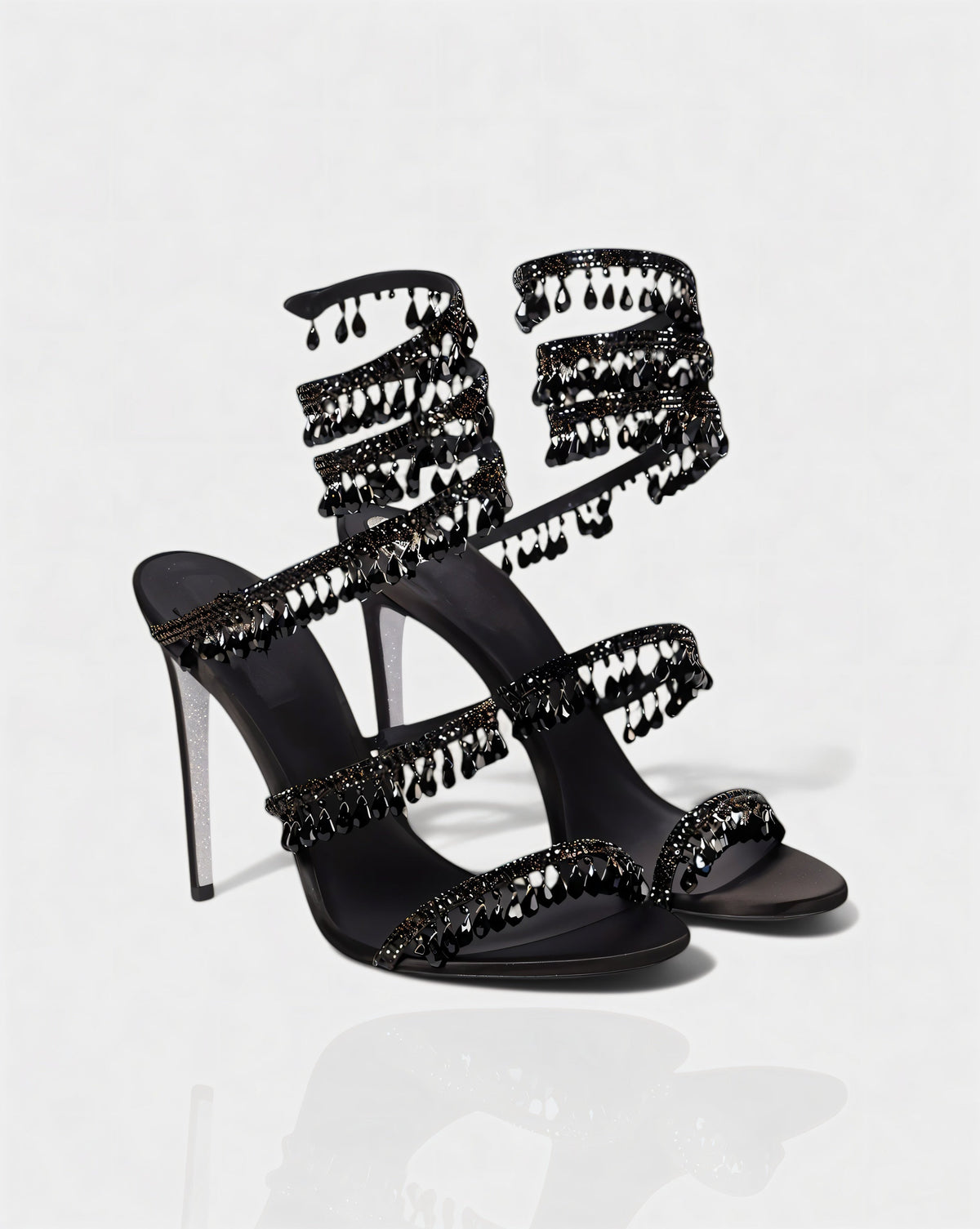 ADELIA | High-Heel-Sandalen mit Wickelriemen