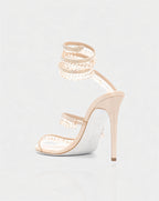 ADELIA | High-Heel-Sandalen mit Wickelriemen